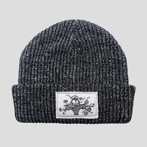 Pass Port - Edible Flowers Beanie (Black Speckle/Blue Speckle)